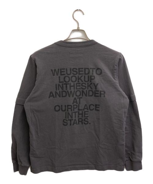 sacai（サカイ）sacai (サカイ) Graphic L/S T-Shirt グレー サイズ:SIZE 3の古着・服飾アイテム