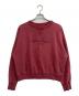 Maison Margiela（メゾンマルジェラ）の古着「ロゴ刺繍 クルーネックスウェットシャツ」｜レッド
