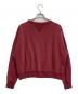 Maison Margiela (メゾンマルジェラ) ロゴ刺繍 クルーネックスウェットシャツ レッド サイズ:SIZE XS：30000円