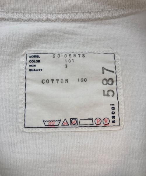 sacai（サカイ）sacai (サカイ) Graphic L/S T-Shirt ネイビー サイズ:SIZE 3の古着・服飾アイテム