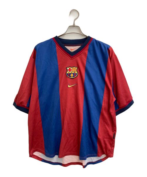 NIKE（ナイキ）NIKE (ナイキ) FCバルセロナゲームシャツ レッド×ブルー サイズ:SIZE XLの古着・服飾アイテム