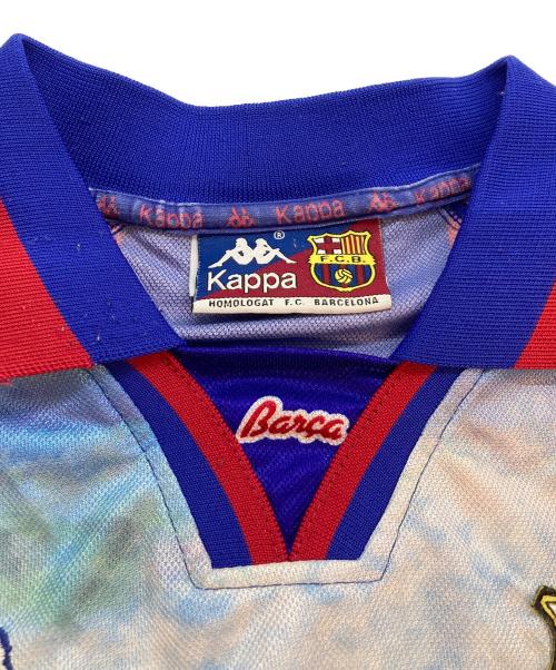 KAPPA（カッパ）Kappa (カッパ) ゲームシャツ ブルー×レッド サイズ:SIZE Mの古着・服飾アイテム