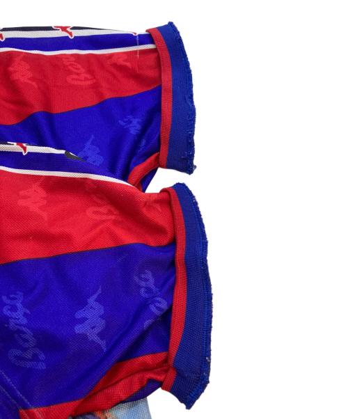 KAPPA（カッパ）Kappa (カッパ) ゲームシャツ ブルー×レッド サイズ:SIZE Mの古着・服飾アイテム