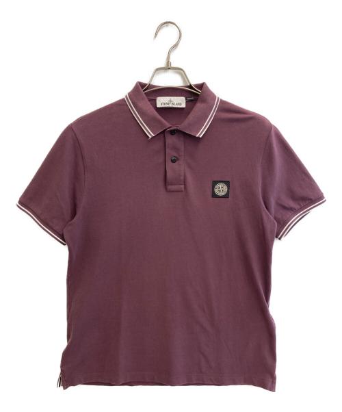 STONE ISLAND（ストーンアイランド）STONE ISLAND (ストーンアイランド) ポロシャツ ボルドー サイズ:Lの古着・服飾アイテム