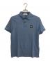 STONE ISLAND（ストーンアイランド）の古着「ロゴパッチスリムフィットポロTシャツ」｜スカイブルー