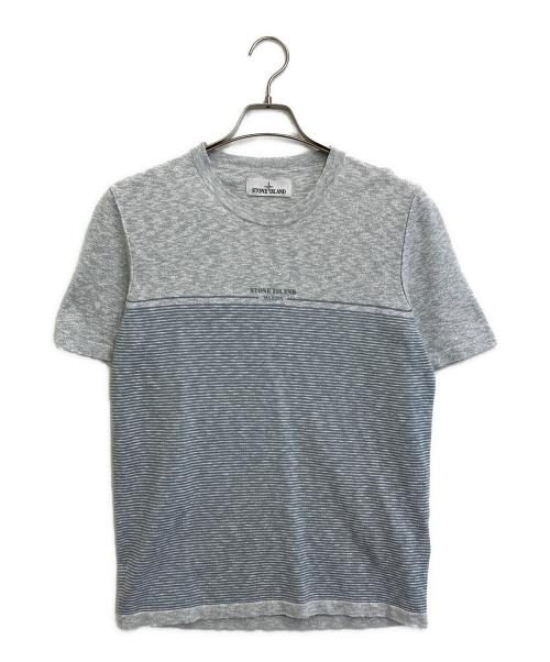 STONE ISLAND（ストーンアイランド）STONE ISLAND (ストーンアイランド) ニットTシャツ グレー サイズ:SIZE Sの古着・服飾アイテム