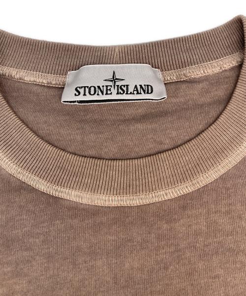 STONE ISLAND（ストーンアイランド）STONE ISLAND (ストーンアイランド) 半袖Tシャツ ピンク サイズ:SIZE Mの古着・服飾アイテム