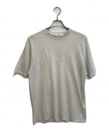 STONE ISLAND（ストーンアイランド）の古着「ネックロゴTシャツ」｜ホワイト