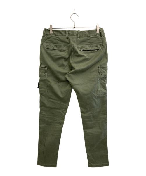 STONE ISLAND（ストーンアイランド）STONE ISLAND (ストーンアイランド) ガーメントダイカーゴパンツ グリーン サイズ:SIZE 78.5cm (W31)の古着・服飾アイテム
