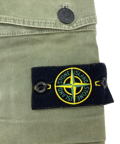 STONE ISLAND（ストーンアイランド）STONE ISLAND (ストーンアイランド) ガーメントダイカーゴパンツ グリーン サイズ:SIZE 78.5cm (W31)の古着・服飾アイテム