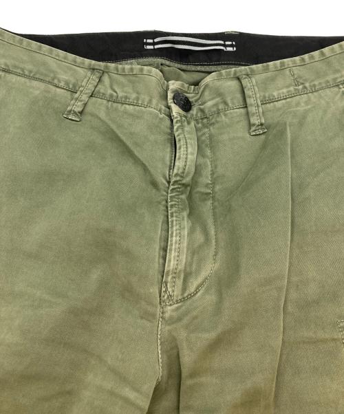 STONE ISLAND（ストーンアイランド）STONE ISLAND (ストーンアイランド) ガーメントダイカーゴパンツ グリーン サイズ:SIZE 78.5cm (W31)の古着・服飾アイテム