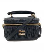 MIU MIUミュウミュウ）の古着「マテラッセショルダーバッグ」｜ブラック