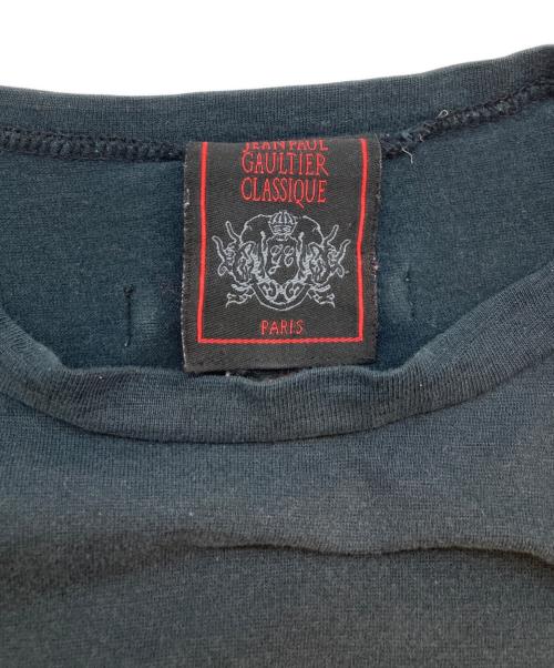 Jean Paul GAULTIER CLASSIQUE（ジャンポールゴルチエクラシック）Jean Paul GAULTIER CLASSIQUE (ジャンポールゴルチエクラシック) アームプリントカットソー ブラック サイズ:SIZE 40の古着・服飾アイテム