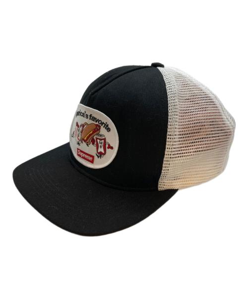 SUPREME（シュプリーム）Supreme (シュプリーム) 21SS America's Favorite Mesh Back 5-Panel ブラック×ホワイトの古着・服飾アイテム