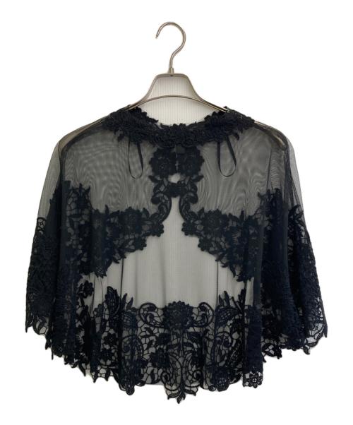 TADASHI SHOJI（タダシ ショージ）TADASHI SHOJI (タダシ ショージ) Porto Mesh Capelet ブラック サイズ:SMの古着・服飾アイテム