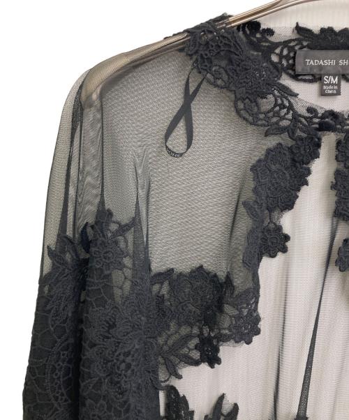 TADASHI SHOJI（タダシ ショージ）TADASHI SHOJI (タダシ ショージ) Porto Mesh Capelet ブラック サイズ:SMの古着・服飾アイテム