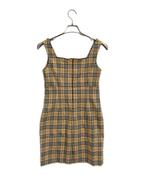 BURBERRY BLUE LABEL（バーバリー ブルー レーベル）BURBERRY BLUE LABEL (バーバリー ブルー レーベル) ノバチェックジャンパースカート ベージュ サイズ:SIZE 38の古着・服飾アイテム