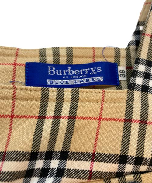 BURBERRY BLUE LABEL（バーバリー ブルー レーベル）BURBERRY BLUE LABEL (バーバリー ブルー レーベル) ノバチェックジャンパースカート ベージュ サイズ:SIZE 38の古着・服飾アイテム
