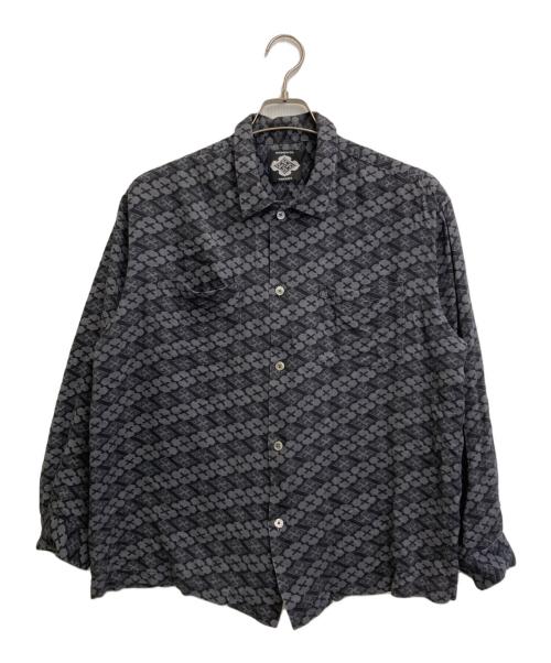 GAKKIN BUDSPOOL（ガッキン バッズプール）GAKKIN BUDSPOOL (ガッキン バッズプール) 花罰家紋 長袖シャツ ブラック サイズ:SIZE Lの古着・服飾アイテム