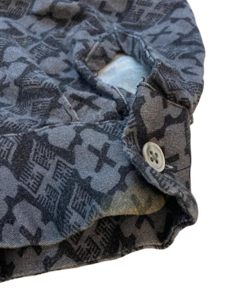 GAKKIN BUDSPOOL（ガッキン バッズプール）GAKKIN BUDSPOOL (ガッキン バッズプール) 花罰家紋 長袖シャツ ブラック サイズ:SIZE Lの古着・服飾アイテム