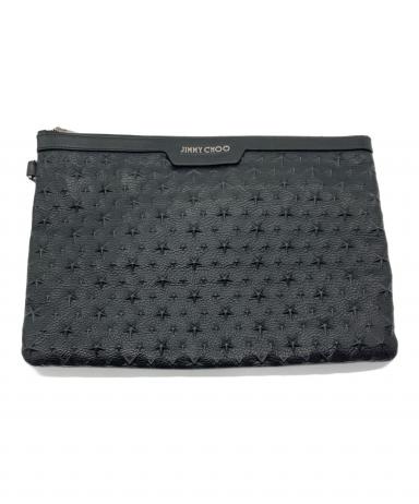 中古・古着通販】JIMMY CHOO (ジミーチュウ) エンボスレザークラッチ
