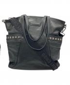 JIMMY CHOOジミーチュウ）の古着「BALFOURレザーバッグ」｜ブラック