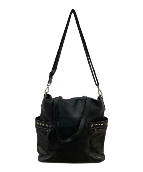 JIMMY CHOO（ジミーチュウ）JIMMY CHOO (ジミーチュウ) BALFOURレザーバッグ ブラックの古着・服飾アイテム
