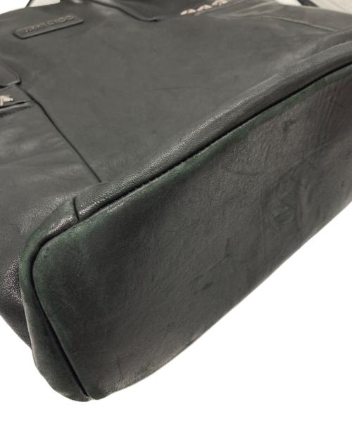 JIMMY CHOO（ジミーチュウ）JIMMY CHOO (ジミーチュウ) BALFOURレザーバッグ ブラックの古着・服飾アイテム