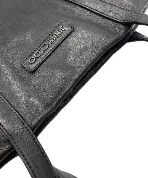 JIMMY CHOO（ジミーチュウ）JIMMY CHOO (ジミーチュウ) BALFOURレザーバッグ ブラックの古着・服飾アイテム