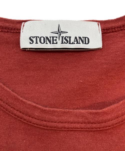 STONE ISLAND（ストーンアイランド）STONE ISLAND (ストーンアイランド) Tシャツ レッド サイズ:SIZE Sの古着・服飾アイテム