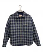 BROOKS BROTHERS Red Fleece×PENDLETONブルックスブラザーズレッドフリース×ペンドルトン）の古着「キルティングジャケット」｜グレー×ネイビー
