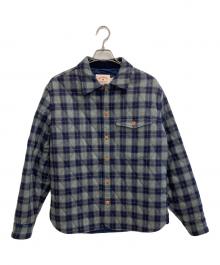 BROOKS BROTHERS Red Fleece×PENDLETON（ブルックスブラザーズレッドフリース×ペンドルトン）の古着「キルティングジャケット」｜グレー×ネイビー