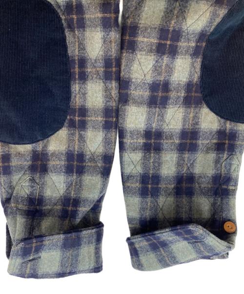 BROOKS BROTHERS Red Fleece（ブルックスブラザーズレッドフリース）BROOKS BROTHERS Red Fleece (ブルックスブラザーズレッドフリース) PENDLETON (ペンドルトン) キルティングジャケット グレー×ネイビー サイズ:Mの古着・服飾アイテム