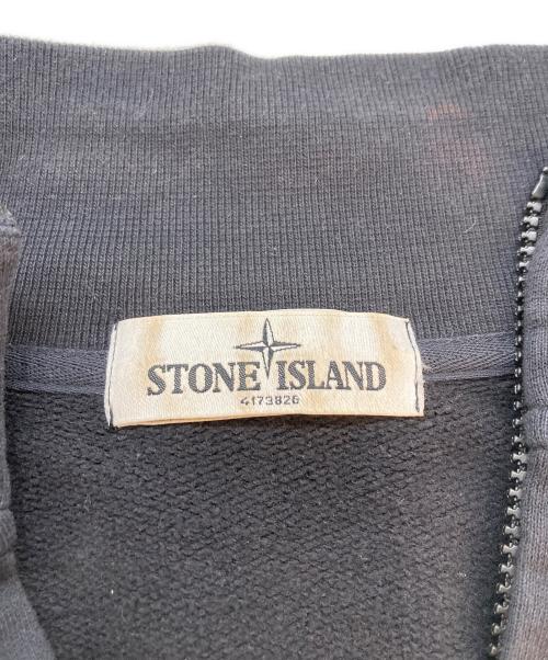 STONE ISLAND（ストーンアイランド）STONE ISLAND (ストーンアイランド) ジップアップスウェット ブラック サイズ:SIZE Mの古着・服飾アイテム