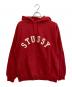 stussy（ステューシー）の古着「プルオーバーパーカー」｜レッド