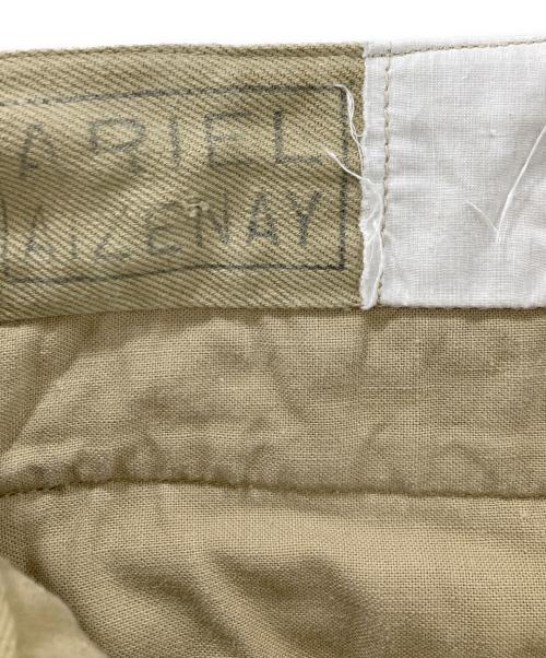 ARIEL AIZENAY（アリエル アイゼネ）ariel aizenay (アリエル アイゼネ) 60's M-522タックチノトラウザーパンツ ベージュ サイズ:35の古着・服飾アイテム