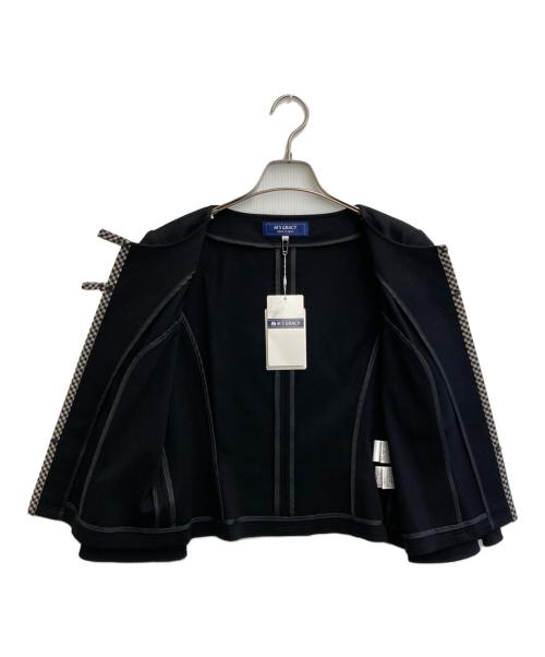 M'S GRACY（エムズグレイシー）M'S GRACY (エムズグレイシー) ノーカラージャケット ブラック サイズ:SIZE 42の古着・服飾アイテム