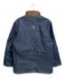 BALMAIN (バルマン) デニム×ピッグレザー リバーシブルジャケット インディゴ×ブラウン サイズ:SIZE LL：12000円