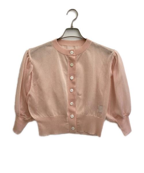 SEVEN TEN by MIHO KAWAHITO（セブン テン バイ ミホ カワヒト）SEVEN TEN by MIHO KAWAHITO (セブン テン バイ ミホ カワヒト) シアーブラウス ピンク サイズ:SIZE S 未使用品の古着・服飾アイテム