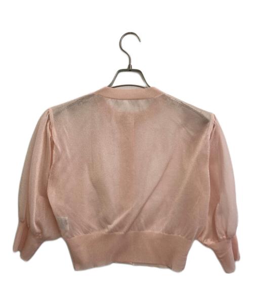 SEVEN TEN by MIHO KAWAHITO（セブン テン バイ ミホ カワヒト）SEVEN TEN by MIHO KAWAHITO (セブン テン バイ ミホ カワヒト) シアーブラウス ピンク サイズ:SIZE S 未使用品の古着・服飾アイテム