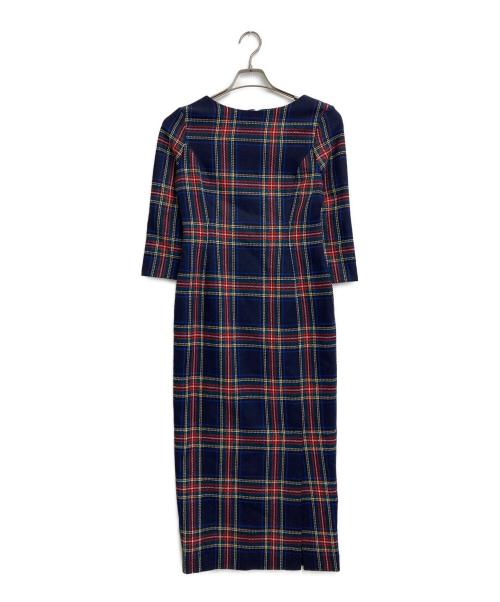 JENNE（ジェンヌ）JENNE (ジェンヌ) フレンチレトロチェックワンピース マルチカラー サイズ:SIZE Sの古着・服飾アイテム