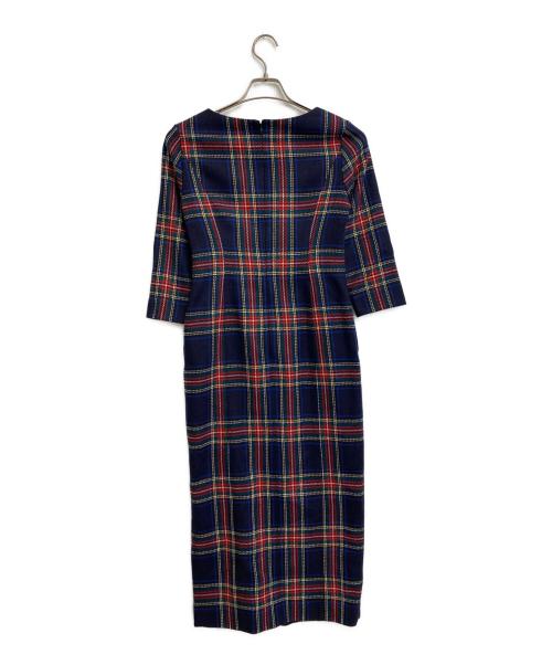 JENNE（ジェンヌ）JENNE (ジェンヌ) フレンチレトロチェックワンピース マルチカラー サイズ:SIZE Sの古着・服飾アイテム