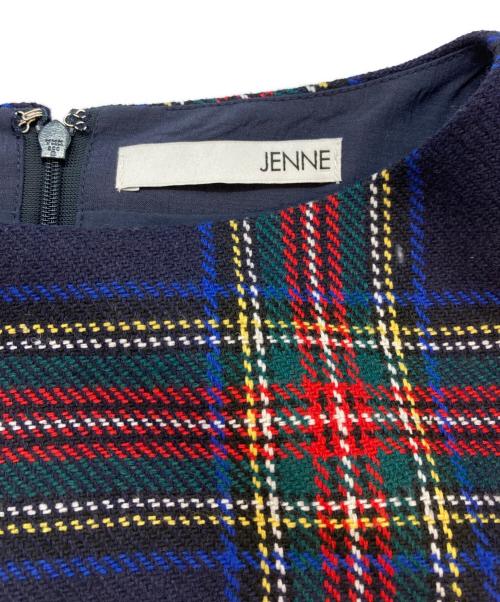 JENNE（ジェンヌ）JENNE (ジェンヌ) フレンチレトロチェックワンピース マルチカラー サイズ:SIZE Sの古着・服飾アイテム