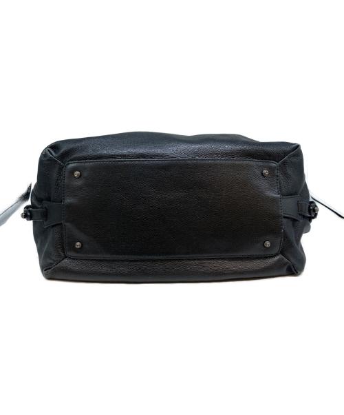 Salvatore Ferragamo（サルヴァトーレ フェラガモ）Salvatore Ferragamo (サルヴァトーレ フェラガモ) 編み込みレザーハンドバッグ ブラックの古着・服飾アイテム