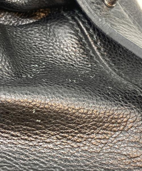 Salvatore Ferragamo（サルヴァトーレ フェラガモ）Salvatore Ferragamo (サルヴァトーレ フェラガモ) 編み込みレザーハンドバッグ ブラックの古着・服飾アイテム