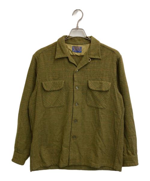 PENDLETON（ペンドルトン）PENDLETON (ペンドルトン) ウールボードシャツ グリーン サイズ:Ｌの古着・服飾アイテム