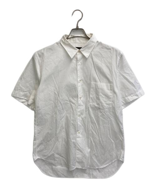 COMME des GARCONS HOMME PLUS（コムデギャルソンオムプリュス）COMME des GARCONS HOMME PLUS (コムデギャルソンオムプリュス) ストライプ半袖シャツ ホワイト サイズ:SIZE Sの古着・服飾アイテム