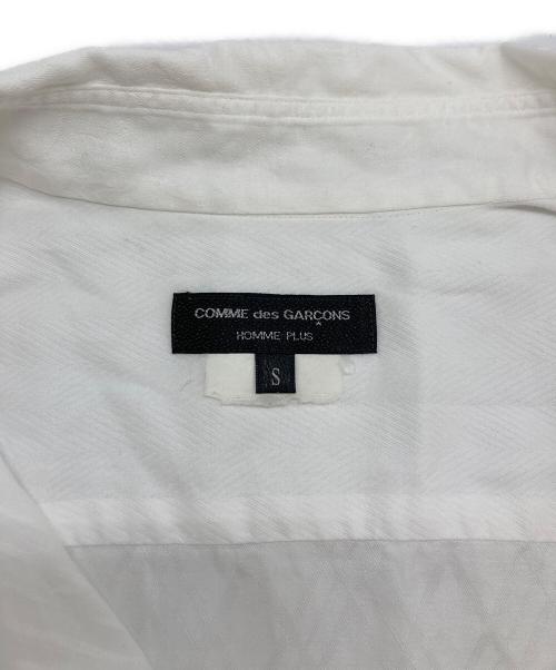 COMME des GARCONS HOMME PLUS（コムデギャルソンオムプリュス）COMME des GARCONS HOMME PLUS (コムデギャルソンオムプリュス) ストライプ半袖シャツ ホワイト サイズ:SIZE Sの古着・服飾アイテム