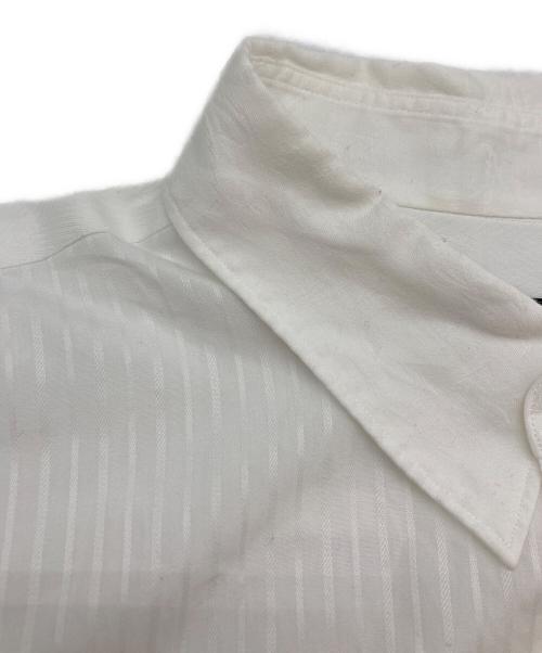 COMME des GARCONS HOMME PLUS（コムデギャルソンオムプリュス）COMME des GARCONS HOMME PLUS (コムデギャルソンオムプリュス) ストライプ半袖シャツ ホワイト サイズ:SIZE Sの古着・服飾アイテム