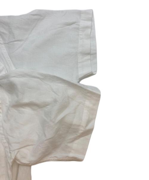 COMME des GARCONS HOMME PLUS（コムデギャルソンオムプリュス）COMME des GARCONS HOMME PLUS (コムデギャルソンオムプリュス) ストライプ半袖シャツ ホワイト サイズ:SIZE Sの古着・服飾アイテム